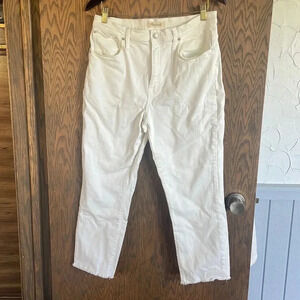 White Madewell High Rise Slim Crop Boy Jeans‎ 30